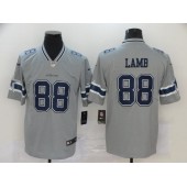 Dallas Cowboys #88 Ceedee Lamb Gray Inverted Legend Limited Nike Men Jersey