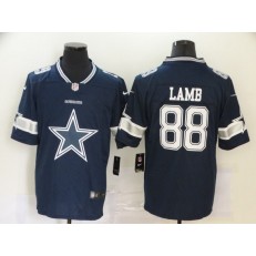 Dallas Cowboys #88 Ceedee Lamb Navy Team Big Logo Vapor Untouchable Limited Nike Men Jersey