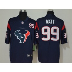 Houston Texans #99 J.J. Watt Navy Team Big Logo Number Vapor Untouchable Limited Nike Men Jersey