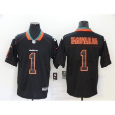 Miami Dolphins #1 Tua Tagovailoa Black Shadow Legend Limited Nike Men Jersey