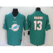 Miami Dolphins #13 Dan Marino Aqua Team Big Logo Vapor Untouchable Limited Nike Men Jersey