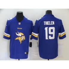 Minnesota Vikings #19 Adam Thielen Purple Team Big Logo Vapor Untouchable Limited Nike Men Jersey