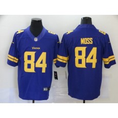 Minnesota Vikings #84 Randy Moss Purple Color Rush Limited Nike Men Jersey