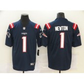 New England Patriots #1 Cam Newton Navy Vapor Untouchable Limited Nike Men Jersey