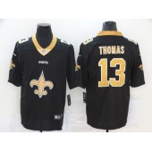 New Orleans Saints #13 Michael Thomas Black Team Big Logo Vapor Untouchable Limited Nike Men Jersey