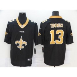New Orleans Saints #13 Michael Thomas Black Team Big Logo Vapor Untouchable Limited Nike Men Jersey