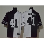 New Orleans Saints #41 Alvin Kamara Black And White Split Vapor Untouchable Limited Nike Men Jersey
