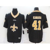 New Orleans Saints #41 Alvin Kamara Black Team Big Logo Vapor Untouchable Limited Nike Men Jersey