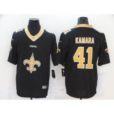 New Orleans Saints #41 Alvin Kamara Black Team Big Logo Vapor Untouchable Limited Nike Men Jersey