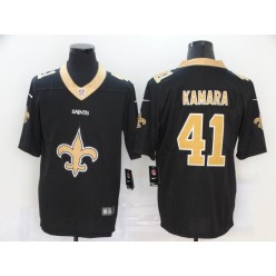 New Orleans Saints #41 Alvin Kamara Black Team Big Logo Vapor Untouchable Limited Nike Men Jersey