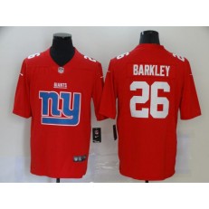 New York Giants #26 Saquon Barkley Red Team Big Logo Vapor Untouchable Limited Nike Men Jersey