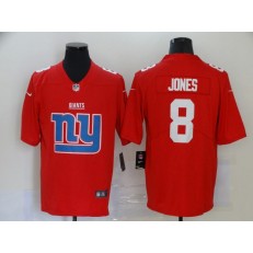 New York Giants #8 Daniel Jones Red Team Big Logo Vapor Untouchable Limited Nike Men Jersey
