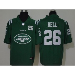 New York Jets #26 Le'Veon Bell Green Team Big Logo Number Vapor Untouchable Limited Nike Men Jersey