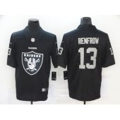 Oakland Raiders #13 Hunter Renfrow Black Team Big Logo Vapor Untouchable Limited Nike Men Jersey