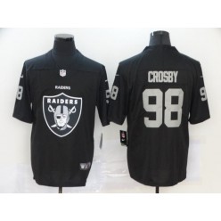 Oakland Raiders #98 Maxx Crosby Black Team Big Logo Vapor Untouchable Limited Nike Men Jersey