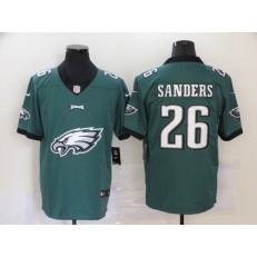 Philadelphia Eagles #26 Miles Sanders Green Team Big Logo Vapor Untouchable Limited Nike Men Jersey