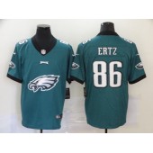 Philadelphia Eagles #86 Zach Ertz Green Team Big Logo Vapor Untouchable Limited Nike Men Jersey