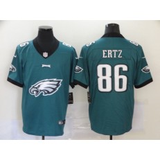 Philadelphia Eagles #86 Zach Ertz Green Team Big Logo Vapor Untouchable Limited Nike Men Jersey