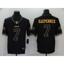 San Francisco 49ers #7 Colin Kaepernick Black Gold Vapor Untouchable Limited Nike Men Jersey