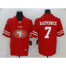 San Francisco 49ers #7 Colin Kaepernick Red Team Big Logo Vapor Untouchable Limited Nike Men Jersey