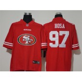 San Francisco 49ers #97 Nick Bosa Red Team Big Logo Vapor Untouchable Limited Nike Men Jersey