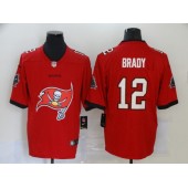 Tampa Bay Buccaneers #12 Tom Brady Red Team Big Logo Vapor Untouchable Limited Nike Men Jersey