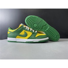 NIKE DUNK LOW SP BRAZIL VARSITY MAIZE PINE GREEN WHITE CU1727-700