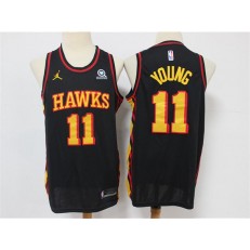 Atlanta Hawks #11 Trae Young Black 2020 Swingman Jersey
