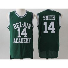 Bel-Air Academy #14 Will Smith Green Stitched Movie Jersey