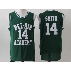 Bel-Air Academy #14 Will Smith Green Stitched Movie Jersey