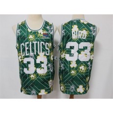 Boston Celtics #33 Larry Bird Green Tear Up Pack Hardwood Classics Swingman Jersey