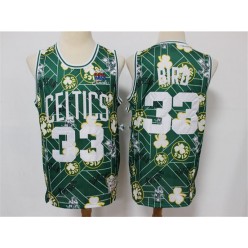 Boston Celtics #33 Larry Bird Green Tear Up Pack Hardwood Classics Swingman Jersey