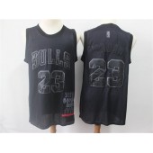 Chicago Bulls #23 Michael Jordan Black Nike Swingman MVP Jersey