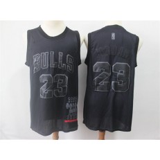 Chicago Bulls #23 Michael Jordan Black Nike Swingman MVP Jersey