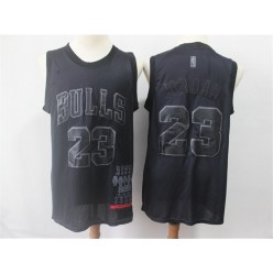 Chicago Bulls #23 Michael Jordan Black Nike Swingman MVP Jersey