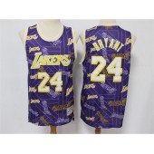Los Angeles Lakers #24 Kobe Bryant Purple Tear Up Pack Hardwood Classics Swingman Jersey