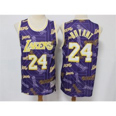 Los Angeles Lakers #24 Kobe Bryant Purple Tear Up Pack Hardwood Classics Swingman Jersey