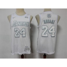 Los Angeles Lakers #24 Kobe Bryant White Nike Swingman MVP Jersey