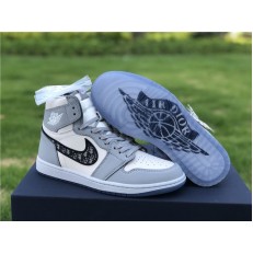 DIOR x AIR JORDAN 1 HI OG GREY CN8607-002