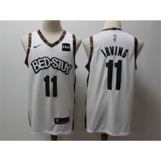 Brooklyn Nets #11 Kyrie Irving White 2019-20 City Edition Nike Swingman Jersey