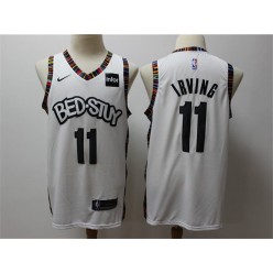 Brooklyn Nets #11 Kyrie Irving White 2019-20 City Edition Nike Swingman Jersey