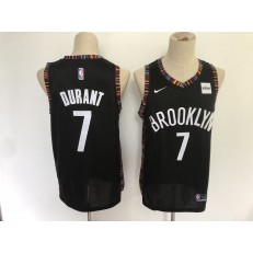 Brooklyn Nets #7 Kevin Durant Black City Edition Nike Swingman Jersey