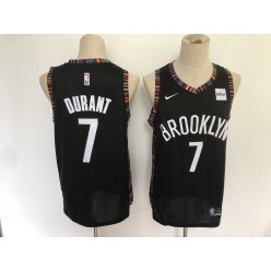 Brooklyn Nets #7 Kevin Durant Black City Edition Nike Swingman Jersey