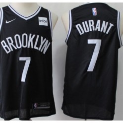 Brooklyn Nets #7 Kevin Durant Black Nike Swingman Jersey