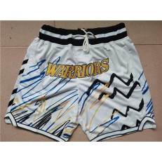 Golden State Warriors White Just Don With Pocket Swingman Shorts