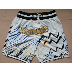 Golden State Warriors White Just Don With Pocket Swingman Shorts
