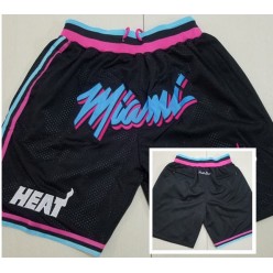 Miami Heat Black Just Don With Pocket Swingman Shorts