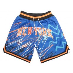 New York Knicks Blue With Pocket Swingman Shorts