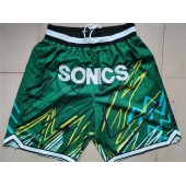 Seattle SuperSonics Green Just Don With Pocket Swingman Shorts