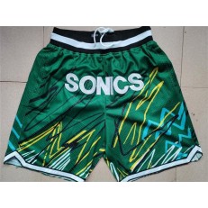 Seattle SuperSonics Green Just Don With Pocket Swingman Shorts